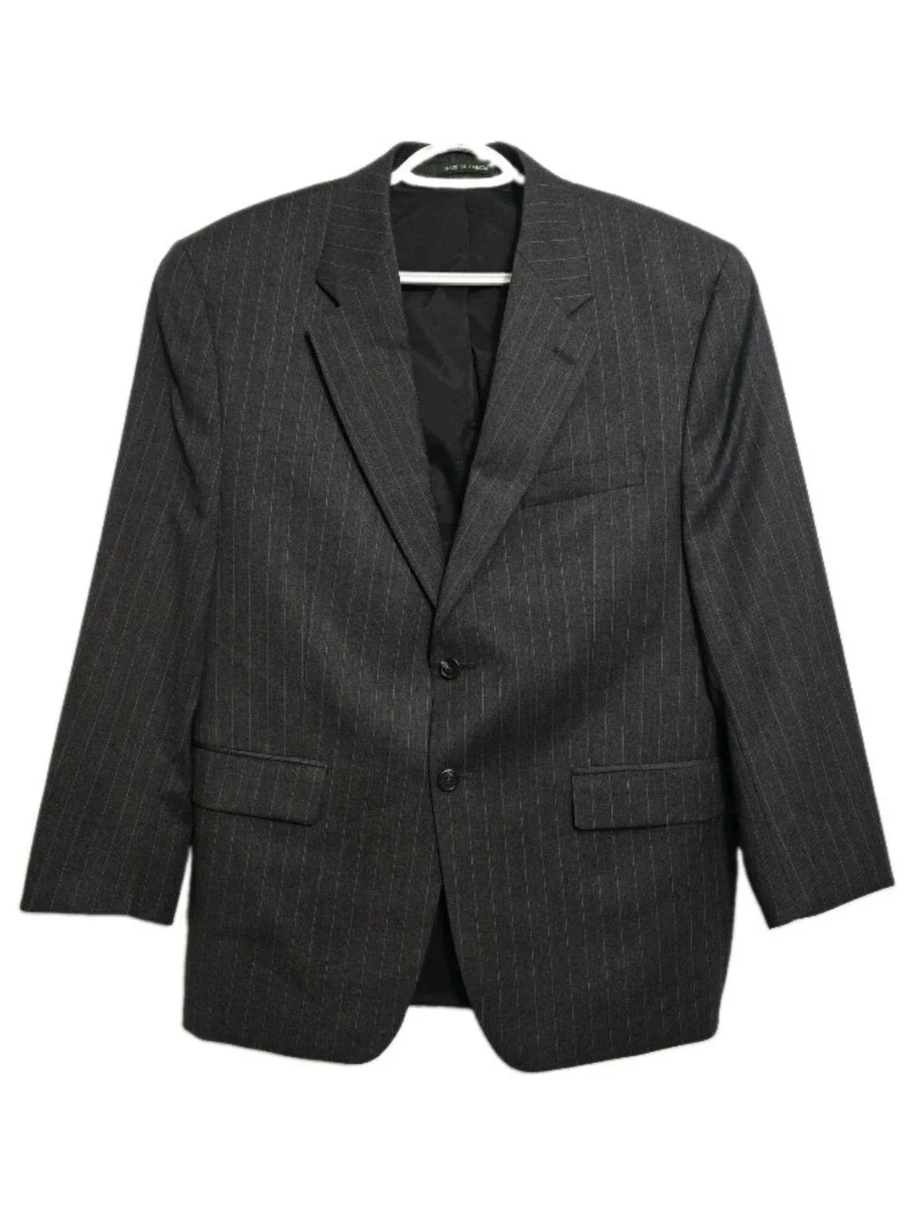 Lauren Ralph Lauren Men's Charcoal Pinstripe 2 Pcs Suit Set - Jacket & Pants
